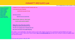 Desktop Screenshot of humanityandlove.com